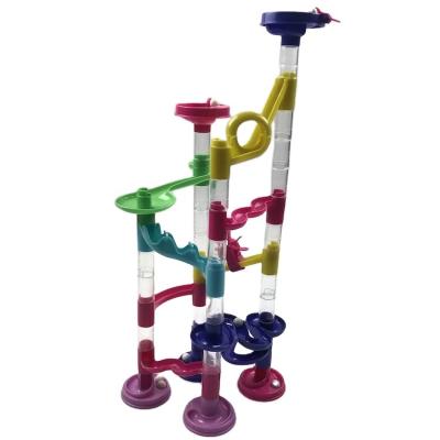 China Children play diy marble run sell well new type 50pcs marble mountain summer garden toys kids educational study for sale