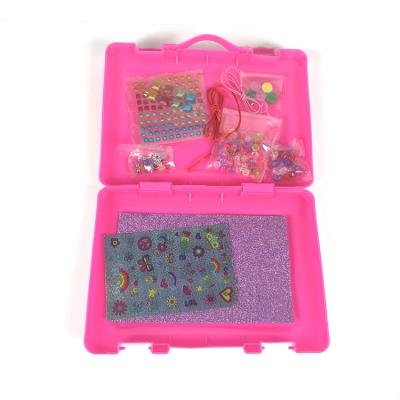 China New Type Decorate Your Own Carry Case Jewelery Set Children Craft Stickers JC10033 for sale