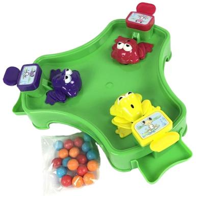 China Hungry Frogs Battle 3d Board Games, Frogs Eating Balls Play Toy Set Table Game 2-4 Players For Family Kids Marble JC170068 Included for sale