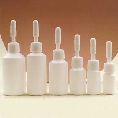 China Modern custom 5/7/10/15/20/25ml white plastic cosmetic bottle with empty dropper lotion dispenser bottle for sale