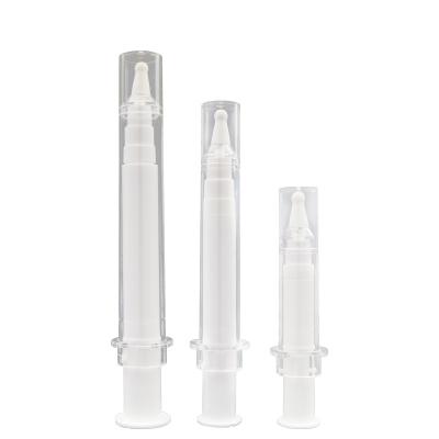 China 10ml 20ml 50ml Eye Cream Tube Light Water Cosmetic Vacuum Needle Empty Cosmetic Packaging With Massage Applicator for sale