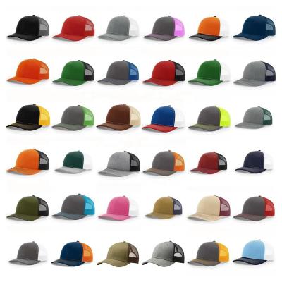 China Custom Embroidery COMMON Logo Fashion Sports Net Plain Trucker Hat Gorras Mesh Blank for sale