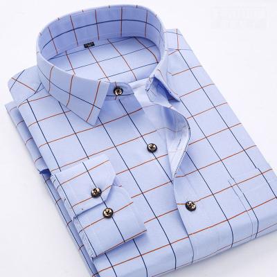 China Retailer Special Men's Shirts Wholesale Fashion Casual Men's Long Sleeve Classic Print Youth Slim Shirt for sale