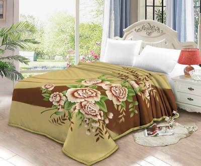 China Anti-pilling Rose 2ply thick and heavyraschelembossedblanketfull size 200x230 for sale