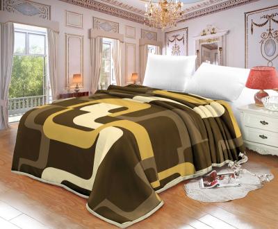 China Disposable Polyester Mink Moving Throw Blanket-Raschel Blanket for sale