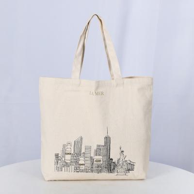 China Factory Direct Custom Cheap Handle Canvas Handled Empty Shopping Bags for sale