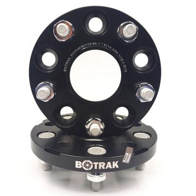 China Real t6 billet aluminum 6061 BOTRAK forged alloy with one 15mm 5x114.3 M12x1.5 forged wheel spacer adapter for Acura Integra Type R Honda Odyssey Civic Si for sale