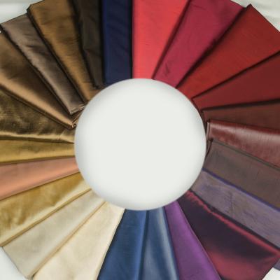 China TESS pure colorful handmade wide color fabric stain resistant 100%silk Thai silk fabric pillowcase for sale