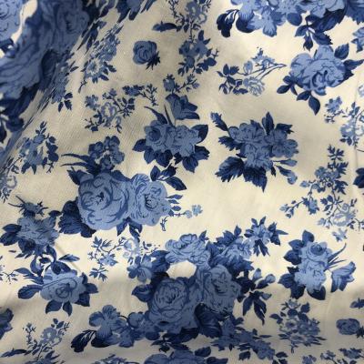 China Sustainable Floral Cotton Fabric Textile For Shirts Dress Tailor Made Shirts for sale