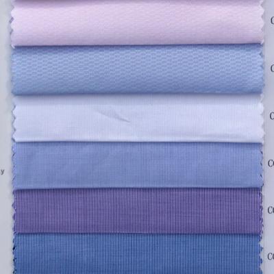 China Custom Made Woven Shirt Fabric Woven Shirt Fabric Fashionable Hairline Stripe Cotton Fabric for sale