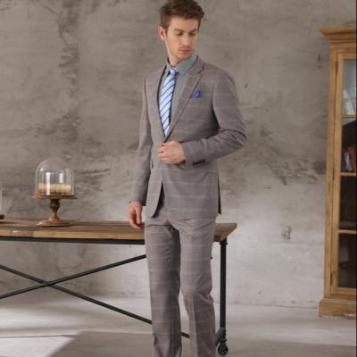 China 150's wool and cashmere fabric suit plus size double breasted high quality bespoke tailored men's suit for sale