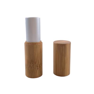 China Personal skin care packaging 5g empty bamboo lip balm container for ladies lip care to accept logo printing for sale