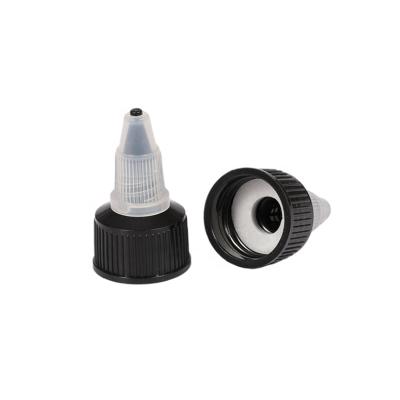 China Non spill factory wholesale chinese clear black flip top cap with high quality for screw cap for sale