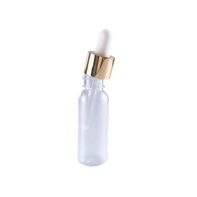 China Non Spill Glass Dropper For Essential Oil Bottle Dropper 20/410 Aluminum Cosmetic Essential Oil Glass Dropper for sale