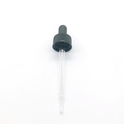 China Non Spill Visible 20mm Plastic Dropper Tamper Dropper DIN/NBR Glass Bulb For Dropper Bottle for sale