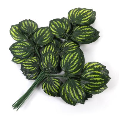 China Fabric Artificial Leaves Green Plants For Decoration Wedding for sale