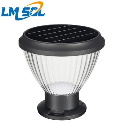 China LMSOL 12W Garden Factory Price Garden Fence Solar Pillar Solar Light Light for sale