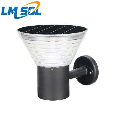 China LMsol Solar Garden Gate Light Outdoor Wall Solar Wall Light 3000K IP65 Competitive Price 3000K IP65 Solar Wall Light for sale