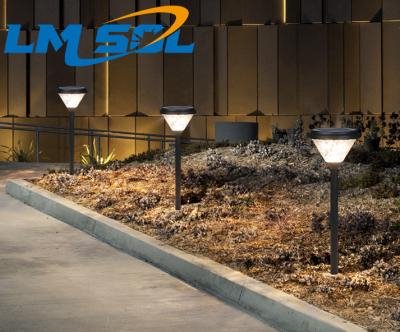 China LMSOL LANDSCAPE new model factory promotion high quality price integrated ip65 lamp whole body aluminum led solar garden light solar lawn for sale