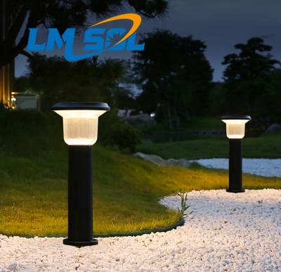 China LMSOL 4W LANDSCAPE Manufacturer Outdoor Aluminum Decorative Path Garden Light All in One Solar LED Bollard Lawn Light for sale