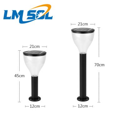 China LMSOL 2021 LANDSCAPE Hot Sales Waterproof IP65 Solar Garden MONO Lawn Lamp 3w 45cm 70cm Height Solar Light for sale