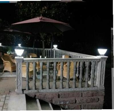 China Garden LMSOL China Supplier Post Bollard Waterproof Outdoor Ip65 Round Park Yard Led Solar Pillar Light for sale