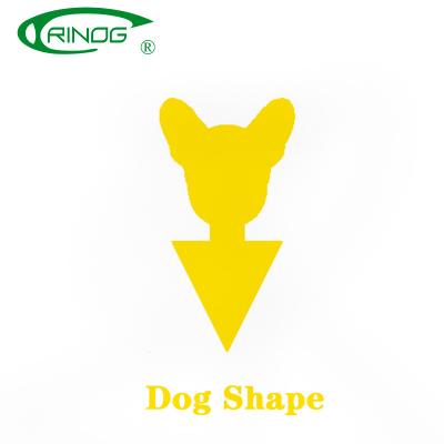 China Trinog Disposable Dog Shape Garden&Greenhouse Adhesive Insect Board Yellow Sticky Disposable Houseplant Traps Gnat Fly Bug Catcher for sale