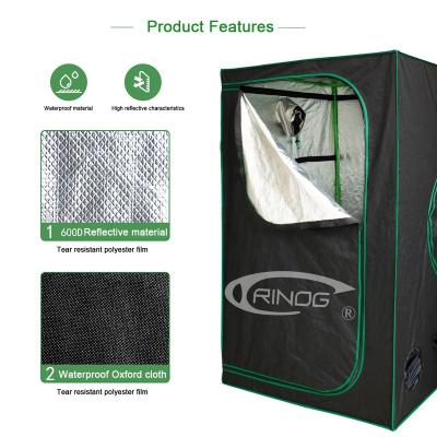 China Easily Assembled Trinog 2 in 1 600d for 4x4ft Meijiu Best Full Box 120x120x200 Tent Led To Grow Lightweight Kit for sale