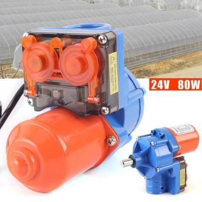 China 2 Years Trinog Greenhouse Electric Roll Up Motor Plastic Sheet Auto Electric Motor DC24 V Wind Up Motor For Ventilation for sale