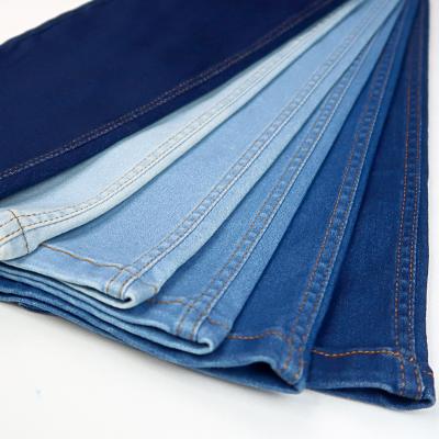 China High Spandex Cotton Polyester Stretch Denim Twill Stocklot Cloth Textile Breathable Jeans For Pants for sale