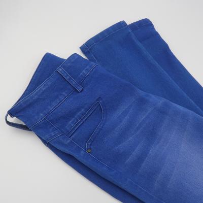 China Breathable Light Ladies Stretch Royal Tc Power Blue Jeans Pants Textile Denim Fabric With Lowest Price for sale