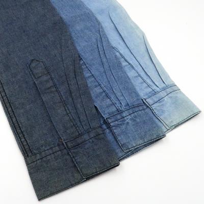 China New Arrival Breathable Cotton Canvas Indigo Shirts Denim Fabric for sale