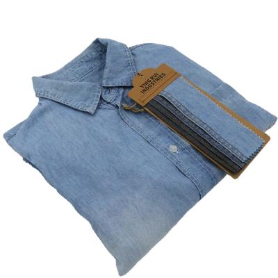 China Breathable New Arrival Women Boys Cotton Shirt Denim Organic Canvas Fabric for sale