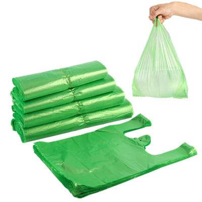 China Kitchen Recyclable Custom Plastic Biodegradable Salon Handle Plastic Packaging Shopping Bag Clean Food Packaging for sale