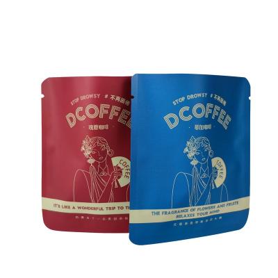 China Recyclable Custom Printing Plastic LOGO Coffee Bag Stand Up Aluminum Foil Pouches Zipper Packaging for sale