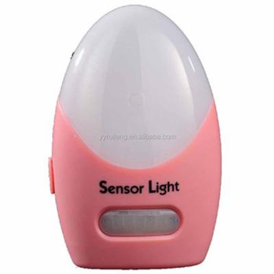 China Indoor LED Night Light Traditional Battery Operated Motion Sensor Light with Light Sensors for Baby Bedroom for sale