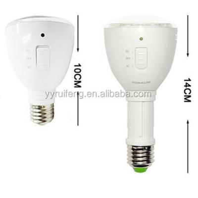 China Energy Saving Emergency 4W Rechargeable E26 Screw Base Led Light Bulb With Remote Control for sale