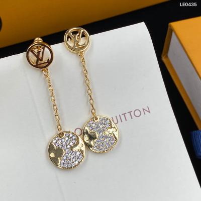 China VL Designer Brand Zircon Lock FASHION Letter Bag Silver Plated Earring Studs Trendy Earring Lady Gold Elegant Gift for sale