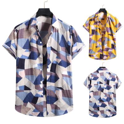 China New Arrival Spring Sleeve Breathable Summer Mens Floral Hawaiian Short Sleeve Beach Wear Shirt for sale