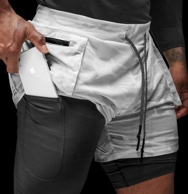 China Anti-Wrinkle European American American Shorts Men's European American Quick-drying Leisure Sports Double Quick-drying Training Fitness Shorts for sale