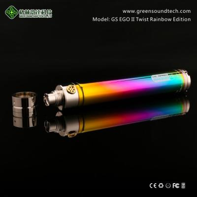 China Selling Rainbow LOVE twist battery 510 wire EGO twist battery GS EGO II twist Adition -OWN best for sale