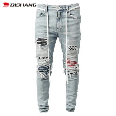 China Premium Quality New Style Mid Waisted Breathable Jeans Men's Skinny Jeans Men Fashion Casual Male Slim Skinny Men Jeans Pants for sale