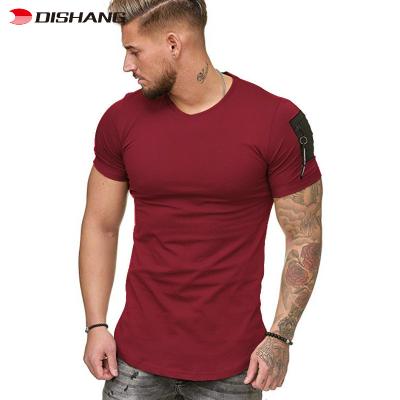 China Men's Fitness T-shirt White High Quality Mens Workout Shirt Short Sleeve Wholesale QUICK DRY for sale