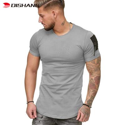 China Wholesale QUICK DRY Men's Polyester T-shirt Print Summer Fitness T-shirt Empty Workout for sale