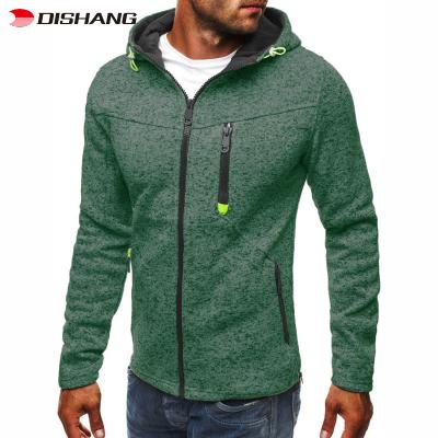 China Custom Logo Printed Polyester Zipper Men's Hoodies Unisex Jacket High Quality New Design Anti-wrinkle Men's Casual Hoodie Wholesale for sale