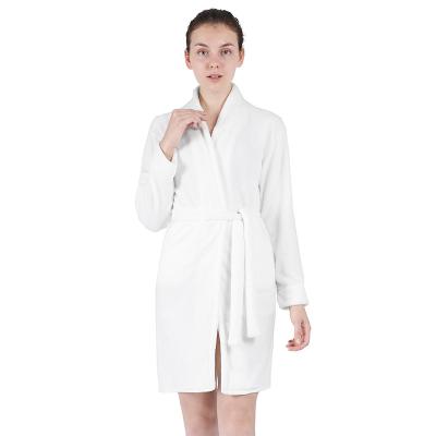 China Hot Plush Fleece Bathrobe Women's Soft Fleece Bathrobe Mid Length for sale