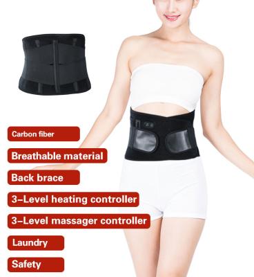 China Heating 4 Level Sweated Waist Trainer Slim Belt For Women Waist Massager Belt Heating for sale