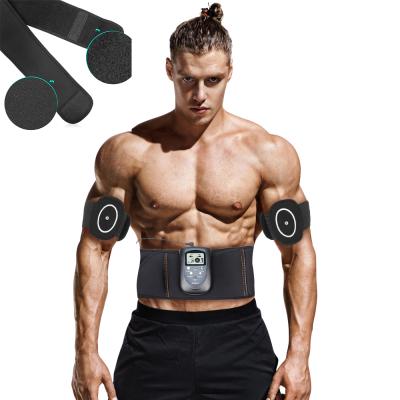 China Adult LCD Display DC 3V Body Sculpting Machine EMS Muscle Stimulator EMS ABS Belt Waist Trainer Body Shaper for sale