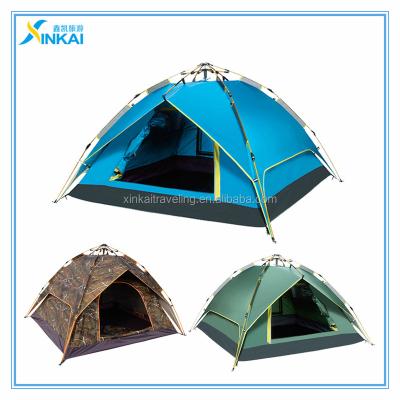 China Fiberglass 3-4 Persons Hydraulic Pressure Automatic Open Camping Tent for sale