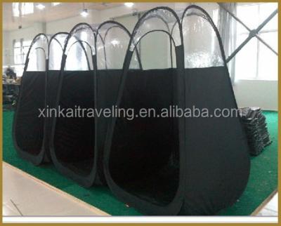 China Fiberglass Black Spray Tanning Tent for sale